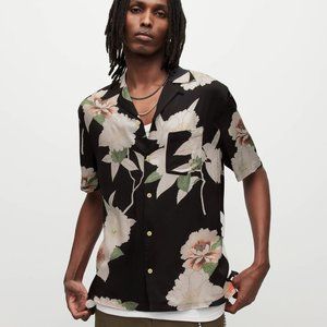 Allsaints NWT unworn Floral Shirt XL Black White